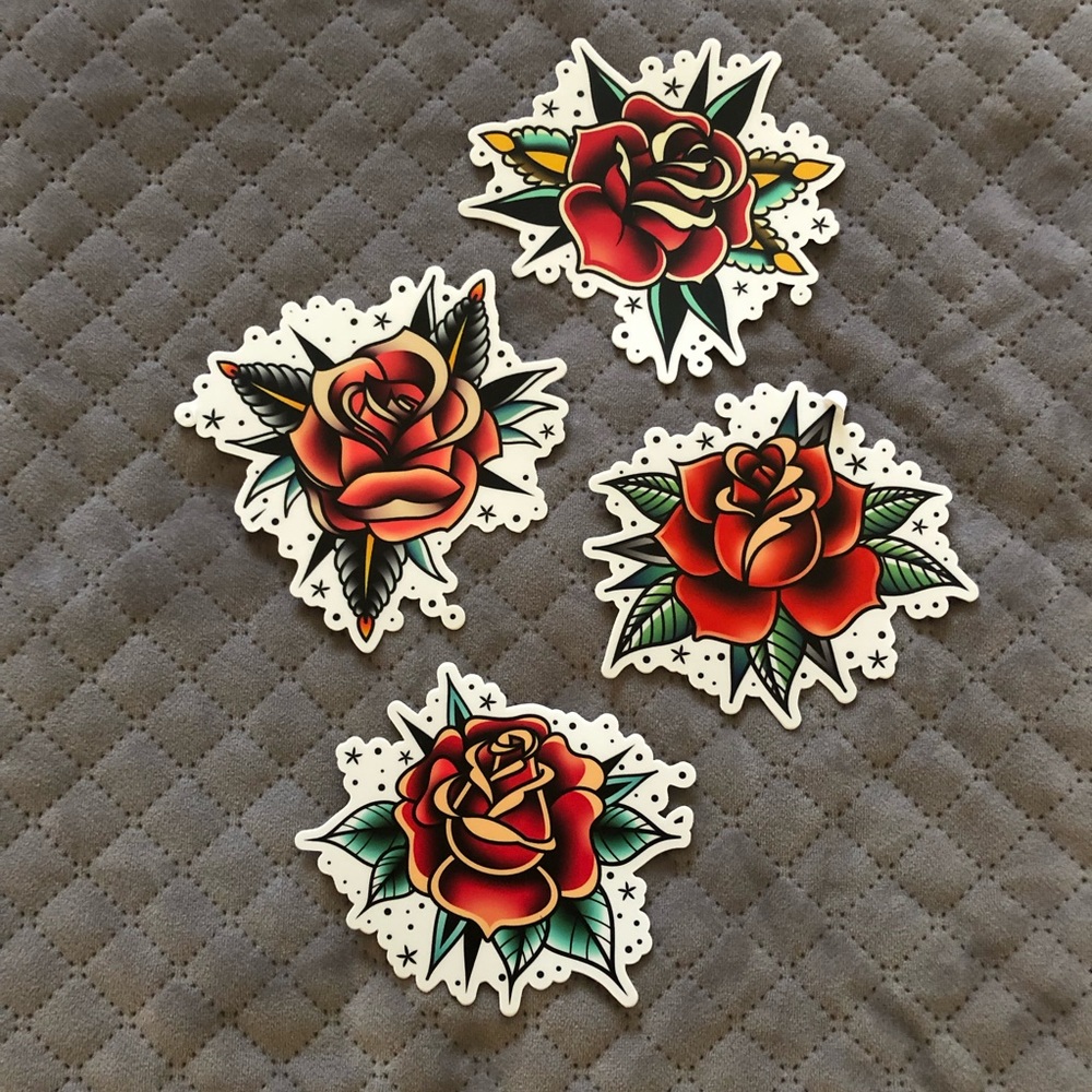 Vintage Roses Stickers - 4 pack - Picture 8 of 9